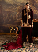 Velura Velvet Edit '25 - Claret Farshi