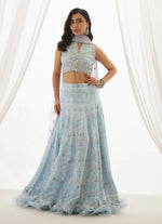 The Wedding Guest '25 - Zyla Sky Blue Choli, Lehenga And Dupatta