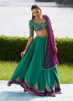 Mayna Festive Luxe Pret '25 - Amaranth Lehnga Choli