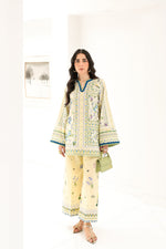 BUTTER YELLOW LUXURY PRINTED 2PCS SET (NPA2-25311) (RTS)