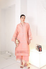 PEACHY PINK LUXURY EMBROIDERED 2PCS SET (NPA2-25306)