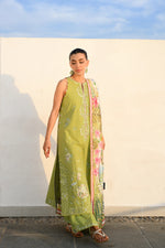 Unstitched Summer '26 - KIWI GREEN LUXURY EMBROIDERED LUXURY LAWN SET (NEL-26608) LUXURY LAWN x EID 2026