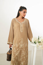 SICILY TAN EMBROIDERED FALL SET (NPA2-24313)