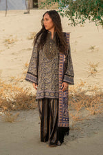 3 Pc Unstitched Printed Khaddar Suit | 511-A