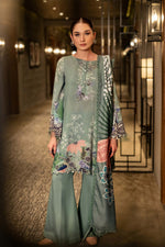 3 Pc Unstitched Printed Khaddar Suit | 512-B