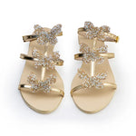 Drop II - Aveline 10 Sept-Glow Straps - Gold Flats