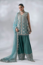 Mbroidered Wedding Edition '26 - 3 Piece Unstitched Embroidered Organza Suit | BD-3107
