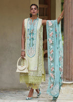 Embroidered Lawn Suits Unstitched 3 Piece CR23L 6A Lime - Summer Collection