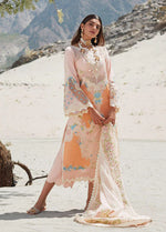 Embroidered Lawn Suits Unstitched 3 Piece CR23L 8B Chai Pink - Summer Collection