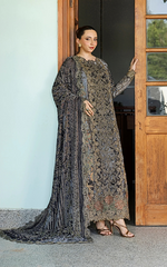 Plush Luxury Winter '26 - Magnolia (WLXU-05) | 3pcs Embroidered Unstitched Winter