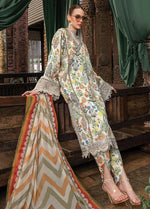 Embroidered Lawn Suits Unstitched 3 Piece MB23MPE 8A