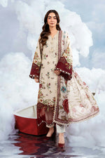 3 Pc Unstitched Embroidered Lawn Suit - MB-CUSV14-01A