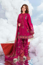3 Pc Unstitched Embroidered Lawn Suit - MB-CUSV14-03B