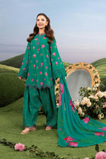 3 Pc Unstitched Embroidered Lawn Suit - MB-CUSV14-09A