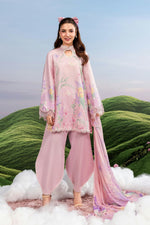 3 Pc Unstitched Embroidered Lawn Suit - MB-CUSV14-10B