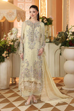 Royale Tea Affair Chiffon Unstitched Collection '26 - MPC-26-208-Pastle Sunshine