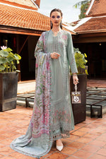 Mprints Winter Edit '25 - 3 Piece Unstitched Embroidered Twill Linen Suit | MPT-2802-A