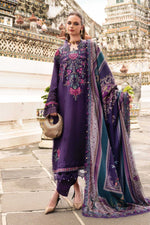 Mprints Winter Edit '25 - 3 Piece Unstitched Embroidered Twill Linen Suit | MPT-2805-B