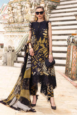 Mprints Winter Edit '25 - 3 Piece Unstitched Embroidered Linen Suit | MPT-2809-B