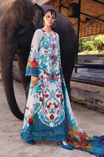 3 Piece Unstitched Embroidered Lawn Suit | MPT-2912-A - SKU