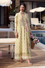 3 Piece Unstitched Embroidered Lawn Suit | MPA3001-999-00A