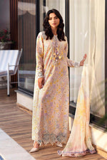 3 Piece Unstitched Embroidered Lawn Suit | MPB3007-999-00B