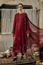 Sounds Of Mprints '26 - 3 Piece Unstitched Embroidered Dobby Linen Suit | MPT-3110-A