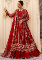 Siraa Festive Unstitched '26 - Scarlet
