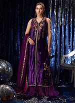 Velvet Fete '25 - Amima Aubergine Shirt And Dupatta