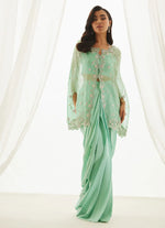 The Wedding Guest '25 - Calaya Aqua Cape, Bustier And Skirt