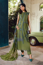 M-Prints '25 - Embroidered Cambric Suit | MPT-2701-A