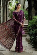 Soiree - Unstitched Embroidered Chiffon Saree