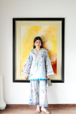 ICE BLUE LILY SET LUXURY PRINTED & EMBROIDERED (NPA2-25313)