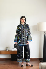 BLACK LUXURY PRINTED 2PCS SET (NPA2-25309) (RTS)
