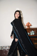 A/W Pret '25 - BLACK LUXURY EMBROIDERED KARANDI 3PCS SET (NPA3-25444)