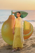 Unstitched Summer '26 - PASTEL LIME YELLOW LUXURY EMBROIDERED LUXURY LAWN SET (NEL-26607) LUXURY LAWN x EID 2026