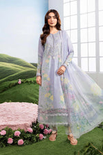 3 Pc Unstitched Embroidered Lawn Suit - MB-CUSV14-11B