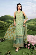 3 Pc Unstitched Embroidered Lawn Suit - MB-CUSV14-12B