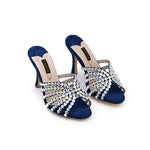 Drop IV - Ode to Classics-Zeenia Peeptoes Heels - Blue