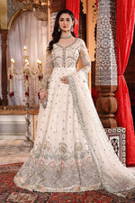 EMBROIDERED – Pearl White and Peachy Silver (BD-2502)