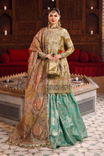 EMBROIDERED – Salmon and Leaf Green (BD-2503)