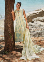 Embroidered Lawn Suits Unstitched 3 Piece CR23L 7B Lemon - Summer Collection
