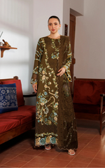 Plush Luxury Winter '26 - Hazel Hue (WLXU-02) | 3pcs Embroidered Unstitched Winter