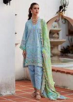 Luxury Lawn Unstitched '26 - Sienna Sky Blue