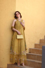 Noor Luxe Chikankari 2026 - D2 - B - Mustard Yellow