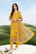 3 Pc Unstitched Embroidered Lawn Suit - MB-CUSV14-03A