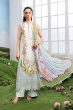 3 Pc Unstitched Embroidered Lawn Suit - MB-CUSV14-05A