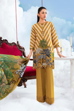 3 Pc Unstitched Embroidered Lawn Suit - MB-CUSV14-08A