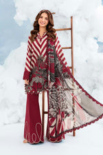 3 Pc Unstitched Embroidered Lawn Suit - MB-CUSV14-08B