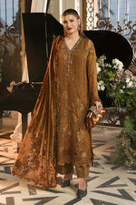 Royale Tea Affair Chiffon Unstitched Collection '26 - MPC-26-205-Mustard